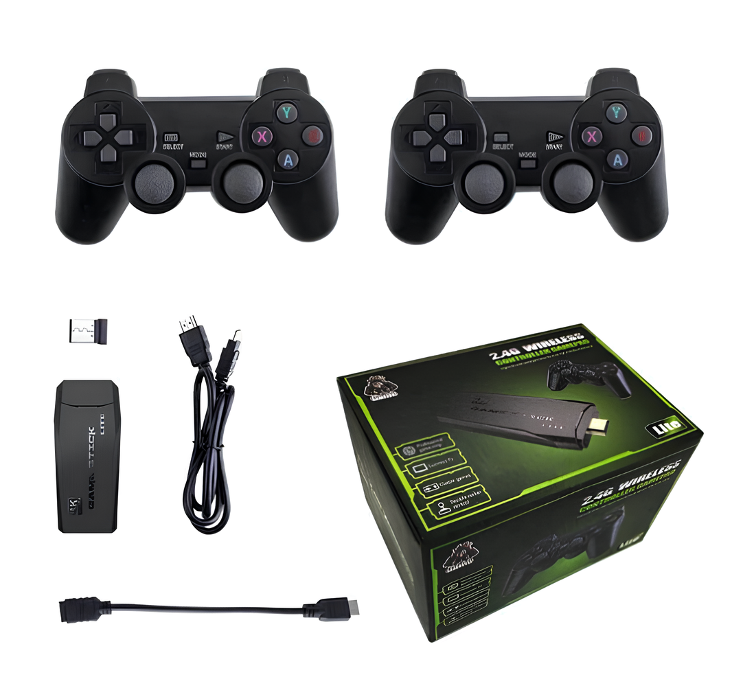 GAME STICK PRO 4K RETRO +10.000 JUEGOS - OFERTA LIMITADA: 50%OFF + 1 MANDO DE REGALO 🤩