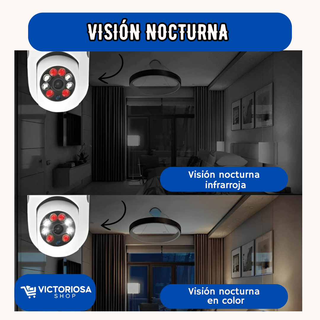 CÁMARA DE SEGURIDAD WIFI BULBEYE 360º - OFERTA LIMITADA: 50%OFF + REGALO 🤩🤩