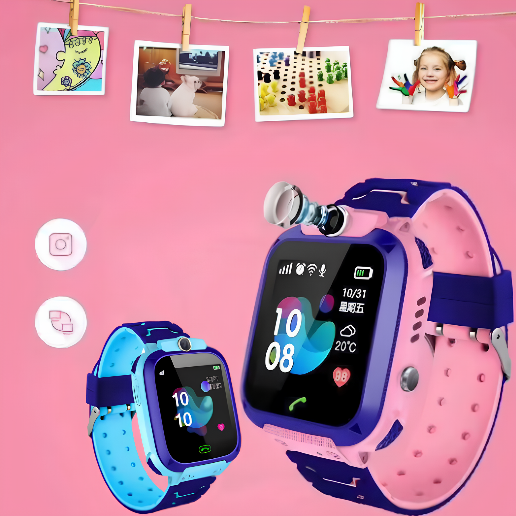 SAFEKID Q12® - SmartWatch para Niños: GPS +Llamada directas + Cámara y Otros