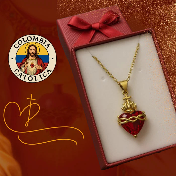 KIT COMPLETO COLLAR + ANILLO SAGRADO CORAZÓN + ENVÍO GRATIS