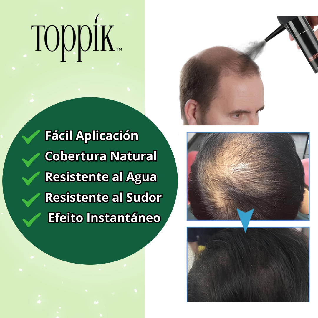 KIT TOPPIK 27.5GR + APLICADOR + PEINE (ÚLTIMAS UNIDADES)