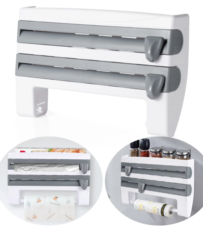 ORGANIZADOR DISPENSADOR DE COCINA 4 EN 1 + ENVÍO GRATIS (ÚLTIMAS UNIDADES)