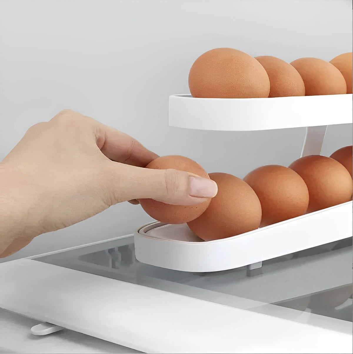 ORGANIZADOR DE HUEVOS - PARA 12/14 HUEVOS ¡A REVOLUCIÓN EN SU COCINA! 💙🧡 (ÚLTIMAS UNIDADES)