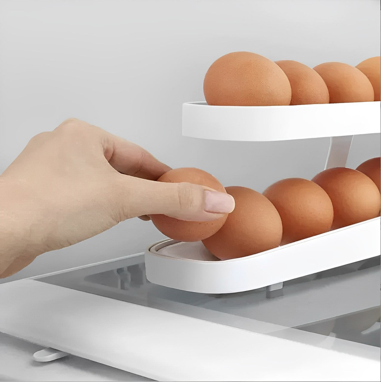 ORGANIZADOR DE HUEVOS - PARA 12/14 HUEVOS ¡A REVOLUCIÓN EN SU COCINA! 💙🧡 (ÚLTIMAS UNIDADES)