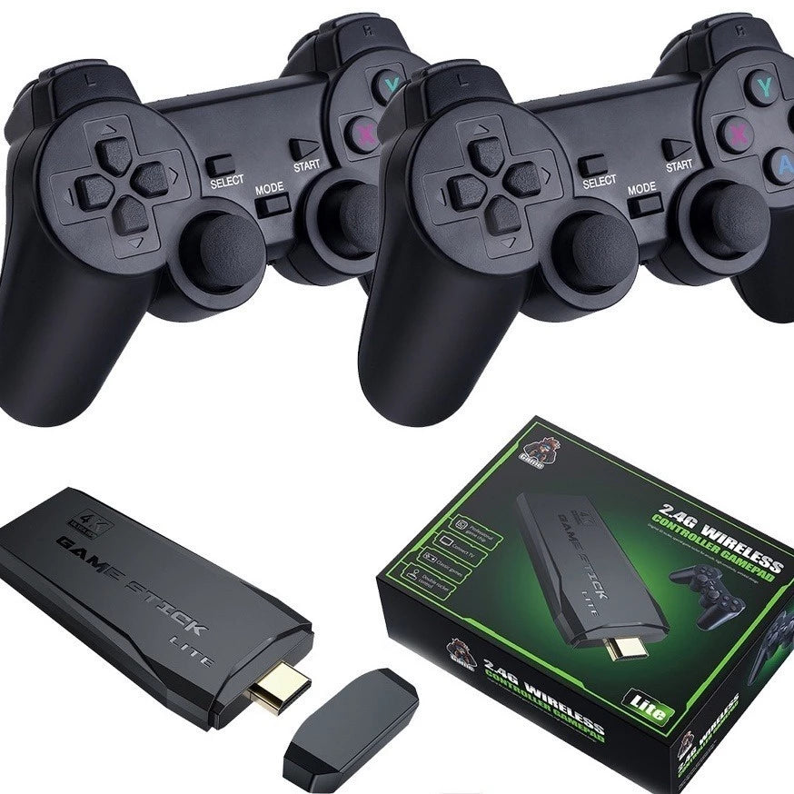 GAME STICK PRO 4K RETRO +10.000 JUEGOS - OFERTA LIMITADA: 50%OFF + 1 MANDO DE REGALO 🤩