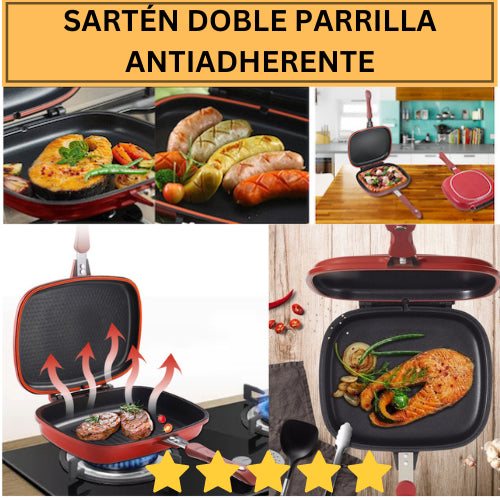 SARTÉN DOBLE PARRILLA ANTIADHERENTE