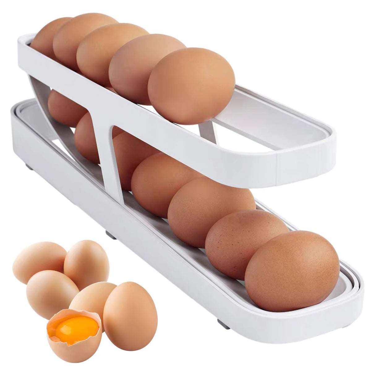 ORGANIZADOR DE HUEVOS - PARA 12/14 HUEVOS ¡A REVOLUCIÓN EN SU COCINA! 💙🧡 (ÚLTIMAS UNIDADES)