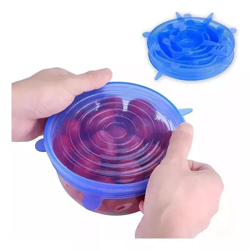 KIT 6 TAPAS ELÁSTICAS DE SILICONA - ÚLTIMAS UNIDADES