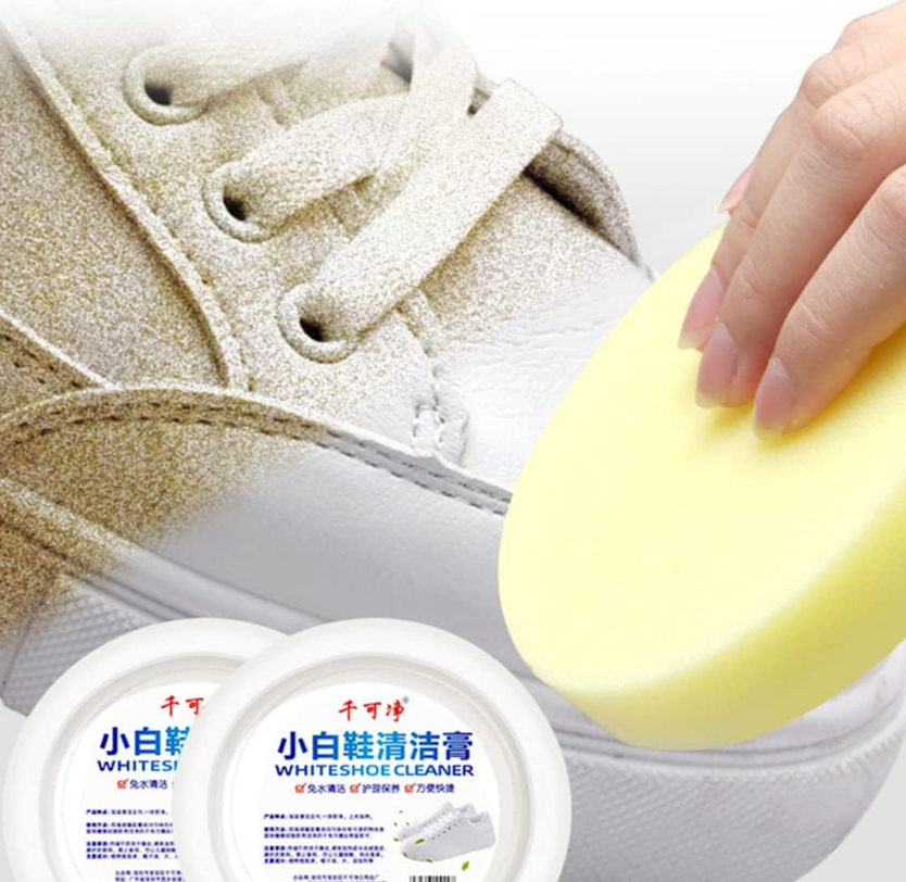 ÚLTIMAS UNIDADES - 30% OFF + ENVÍO GRATIS 🔥 - CREMA LIMPIADORA WHITESHOECLEANER® + ESPONJA DE REGALO 🧽✨ ¡ADIÓS A LOS ZAPATOS SUCIOS!