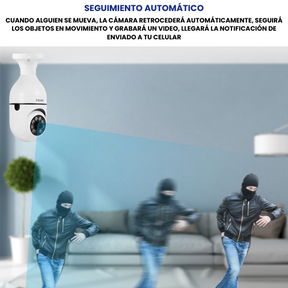 CÁMARA DE SEGURIDAD WIFI BULBEYE 360º - OFERTA LIMITADA: 50%OFF + REGALO 🤩🤩