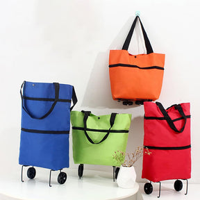 CARRITO DE COMPRAS PLEGABLE 2 EN 1 ROLLBAG - 30%OFF + ENVÍO GRATIS