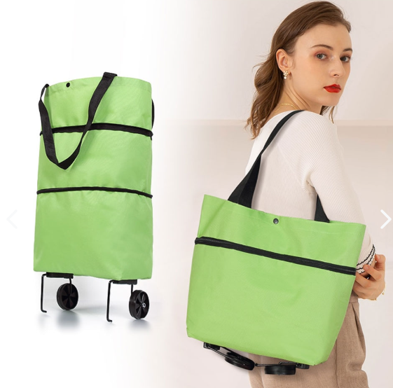 CARRITO DE COMPRAS PLEGABLE 2 EN 1 ROLLBAG - 30%OFF + ENVÍO GRATIS