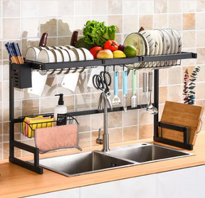 ESCURRIDOR Y ORGANIZADOR DE PLATOS - INOXIDABLE – ÚLTIMAS UNIDADES: 50% OFF + ENVÍO GRATIS + PAGO CONTRAENTREGA 🔥