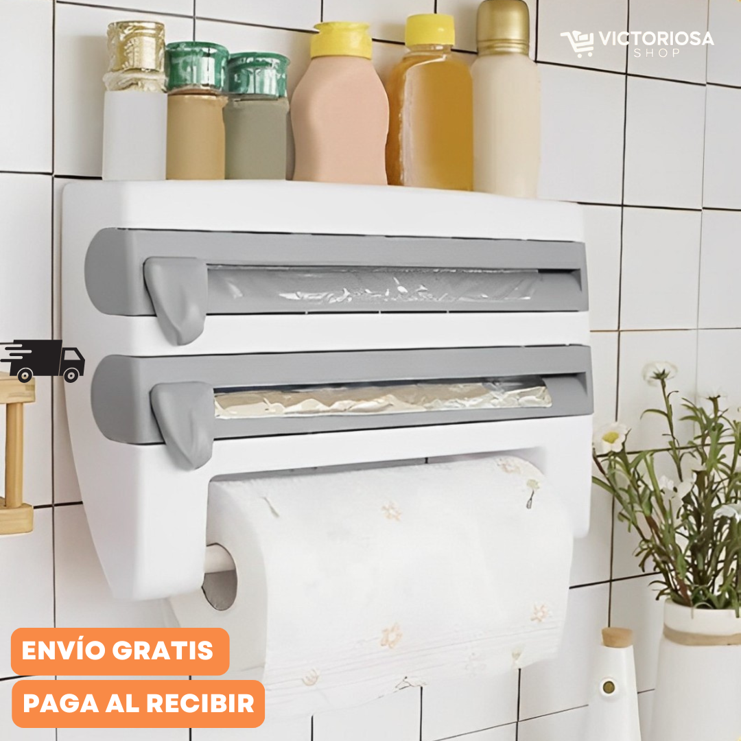 ORGANIZADOR DISPENSADOR DE COCINA 4 EN 1 + ENVÍO GRATIS (ÚLTIMAS UNIDADES)