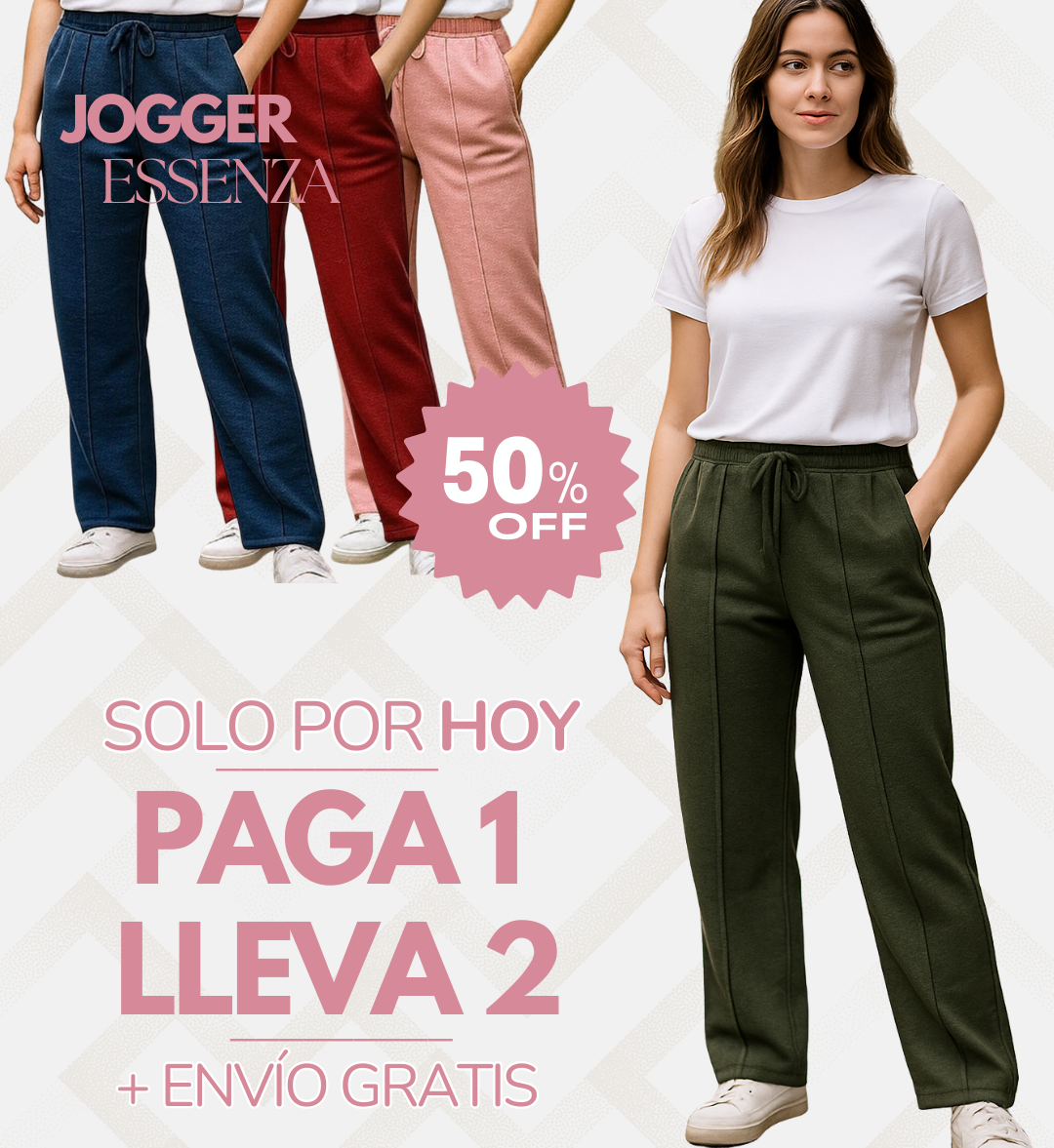 ⚡ COMPRA 1 Y LLEVA 2: KIT JOGGER ESSENZA + ENVÍO GRATIS ⚜️