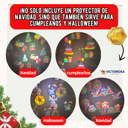 PROYECTOR DE LUCES NAVIDENÃS - OFERTA LIMITADA: 30% OFF + ENVÍO GRATIS 🤩