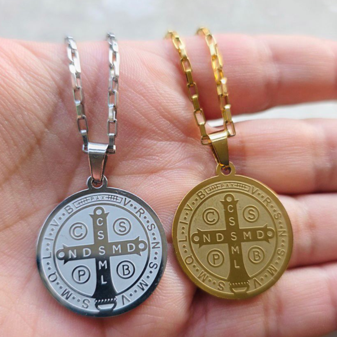 ✨ COLLAR MEDALLA DE SAN BENITO - ENVÍO GRATIS ✨