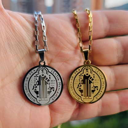 ✨ COLLAR MEDALLA DE SAN BENITO - ENVÍO GRATIS ✨