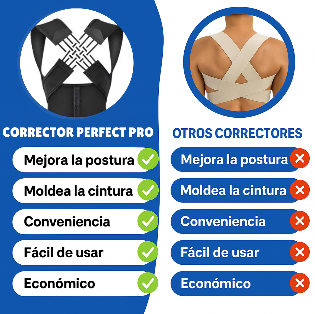 CORRECTOR PERFECT PRO - ÚLTIMAS UNIDADES - 30% OFF + ENVÍO GRATIS 🔥 ¡ADIÓS AL DOLOR DE ESPALDA!  ✨