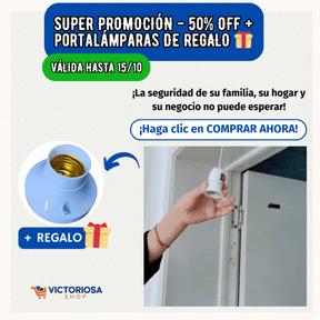 CÁMARA DE SEGURIDAD WIFI BULBEYE 360º - OFERTA LIMITADA: 50%OFF + REGALO 🤩🤩