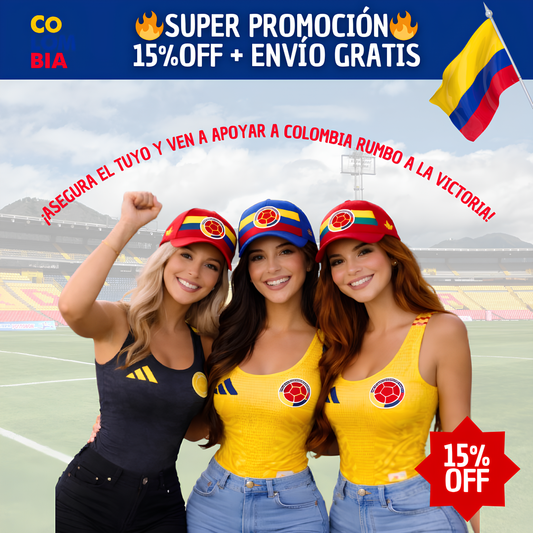 BODY COLOMBIA VICTORY 2026 - ENVÍO GRATIS + PAGA AL RECIBIR 💙💛❤️