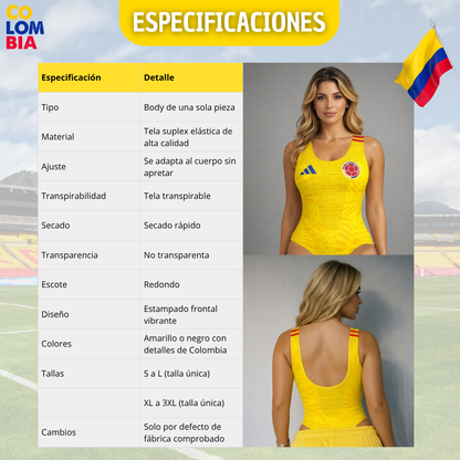 BODY COLOMBIA VICTORY 2026 - ENVÍO GRATIS + PAGA AL RECIBIR 💙💛❤️
