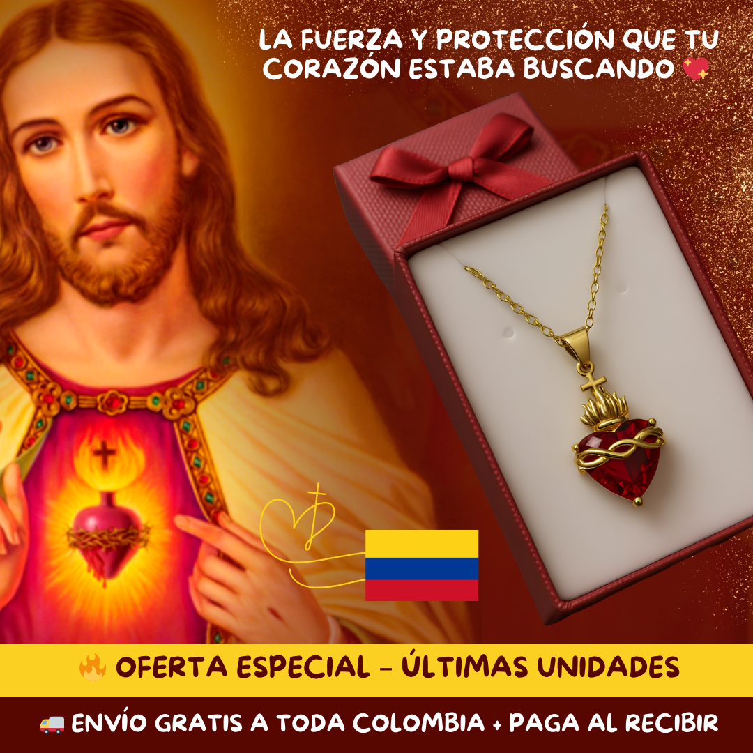 COLLAR SAGRADO CORAZÓN DE JESÚS - ENVÍO GRATIS