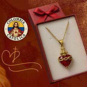 KIT COMPLETO COLLAR + ANILLO SAGRADO CORAZÓN + ENVÍO GRATIS