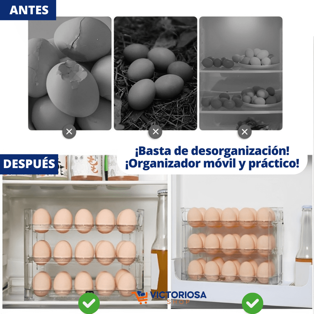 ORGANIZADOR DE HUEVOS DE 30 COMPARTIMENTOS: ¡A REVOLUCIÓN EN SU COCINA! 💙🧡 (ÚLTIMAS UNIDADES)  – ENVÍO GRATIS + PAGO CONTRAENTREGA 🔥