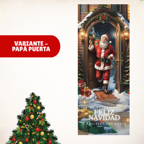 FUNDA NAVIDEÑA PARA PUERTA 30% OFF + ENVÍO GRATIS Y PAGA AL RECIBIR