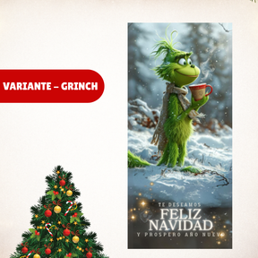 FUNDA NAVIDEÑA PARA PUERTA 30% OFF + ENVÍO GRATIS Y PAGA AL RECIBIR