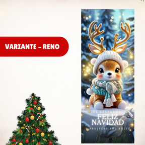 FUNDA NAVIDEÑA PARA PUERTA 30% OFF + ENVÍO GRATIS Y PAGA AL RECIBIR