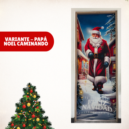 FUNDA NAVIDEÑA PARA PUERTA 30% OFF + ENVÍO GRATIS Y PAGA AL RECIBIR
