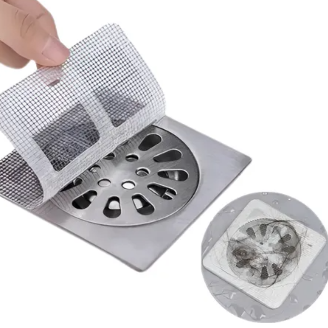 FILTROS ADHESIVOS ANTI ATASCOS Y INSECTOS (15 UN + 🎁 5 GRATIS 🎁) – para sifón del baño, ducha, fregadero de cocina y más - 💥 50%0FF + ENVÍO GRATIS 💥