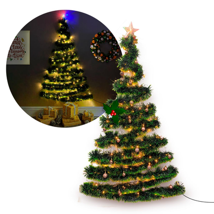 COMBO COMPLETO ÁRBOL NAVIDEÑO DE PARED - OFERTA LIMITADA: 30% OFF - TENDENCIA 2025 🤩