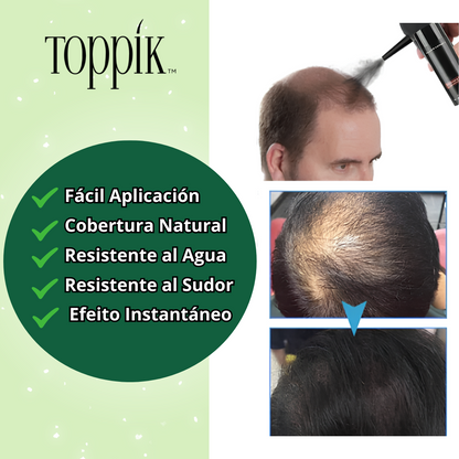 KIT TOPPIK 27.5GR + APLICADOR + PEINE (ÚLTIMAS UNIDADES)
