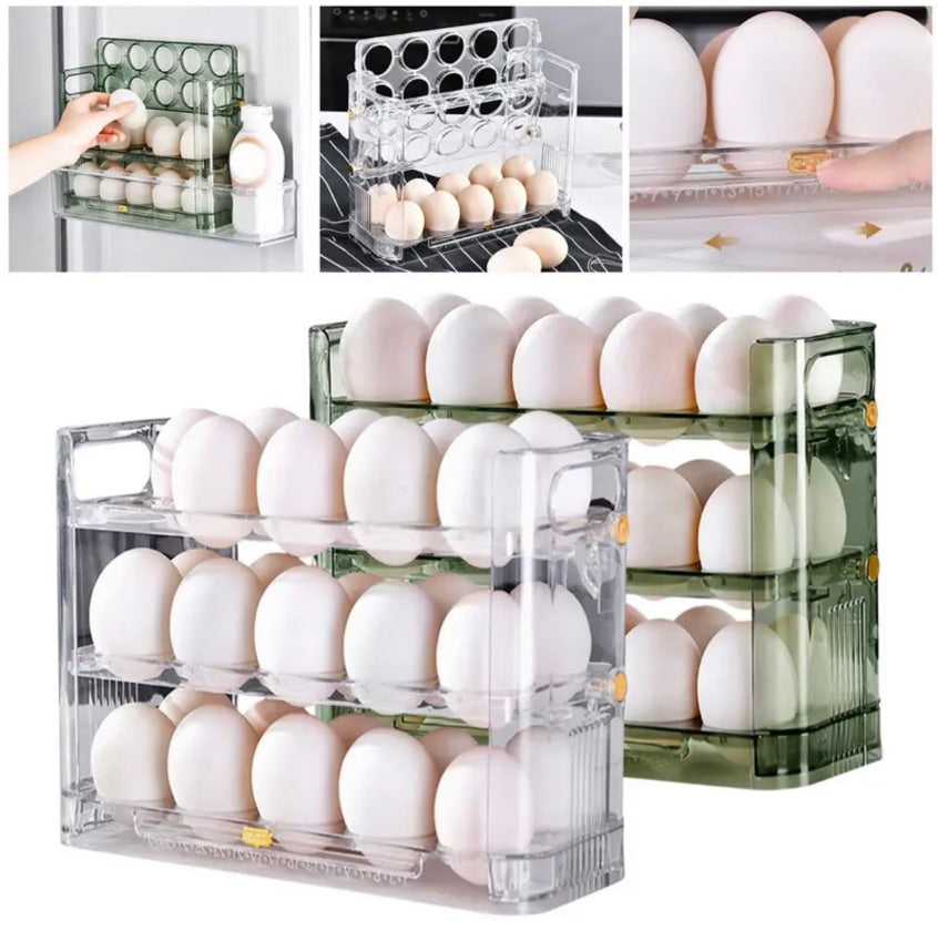 ORGANIZADOR DE HUEVOS DE 30 COMPARTIMENTOS: ¡A REVOLUCIÓN EN SU COCINA! 💙🧡 (ÚLTIMAS UNIDADES)  – ENVÍO GRATIS + PAGO CONTRAENTREGA 🔥