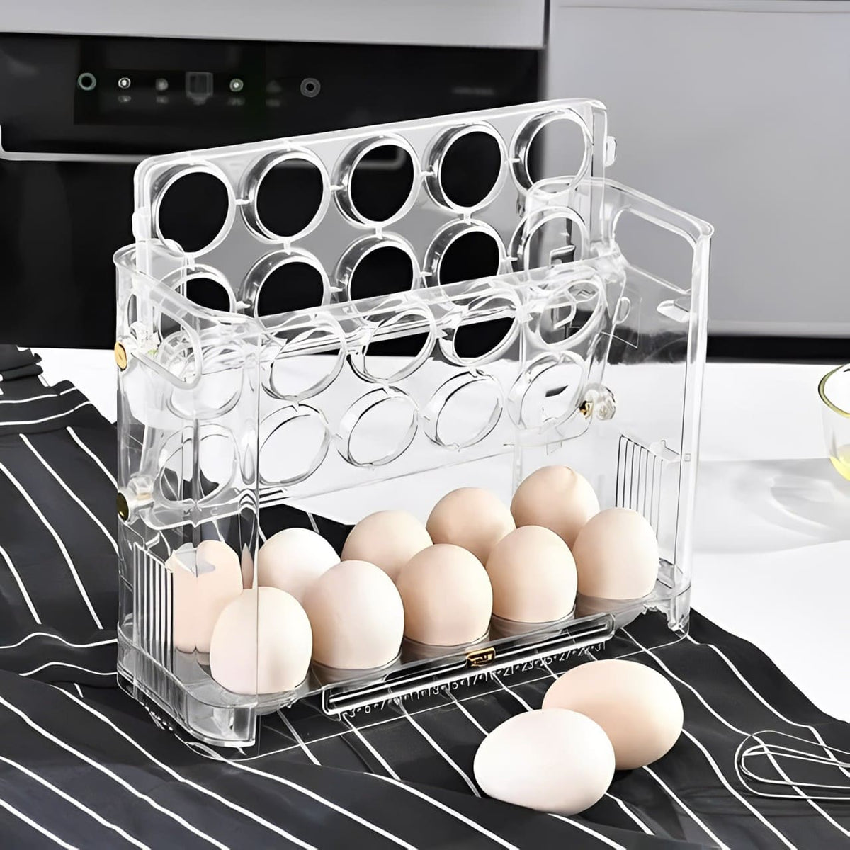 ORGANIZADOR DE HUEVOS DE 30 COMPARTIMENTOS: ¡A REVOLUCIÓN EN SU COCINA! 💙🧡 (ÚLTIMAS UNIDADES)  – ENVÍO GRATIS + PAGO CONTRAENTREGA 🔥