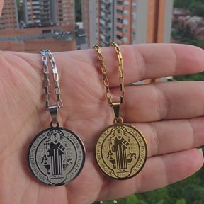 ✨ COLLAR MEDALLA DE SAN BENITO - ENVÍO GRATIS ✨