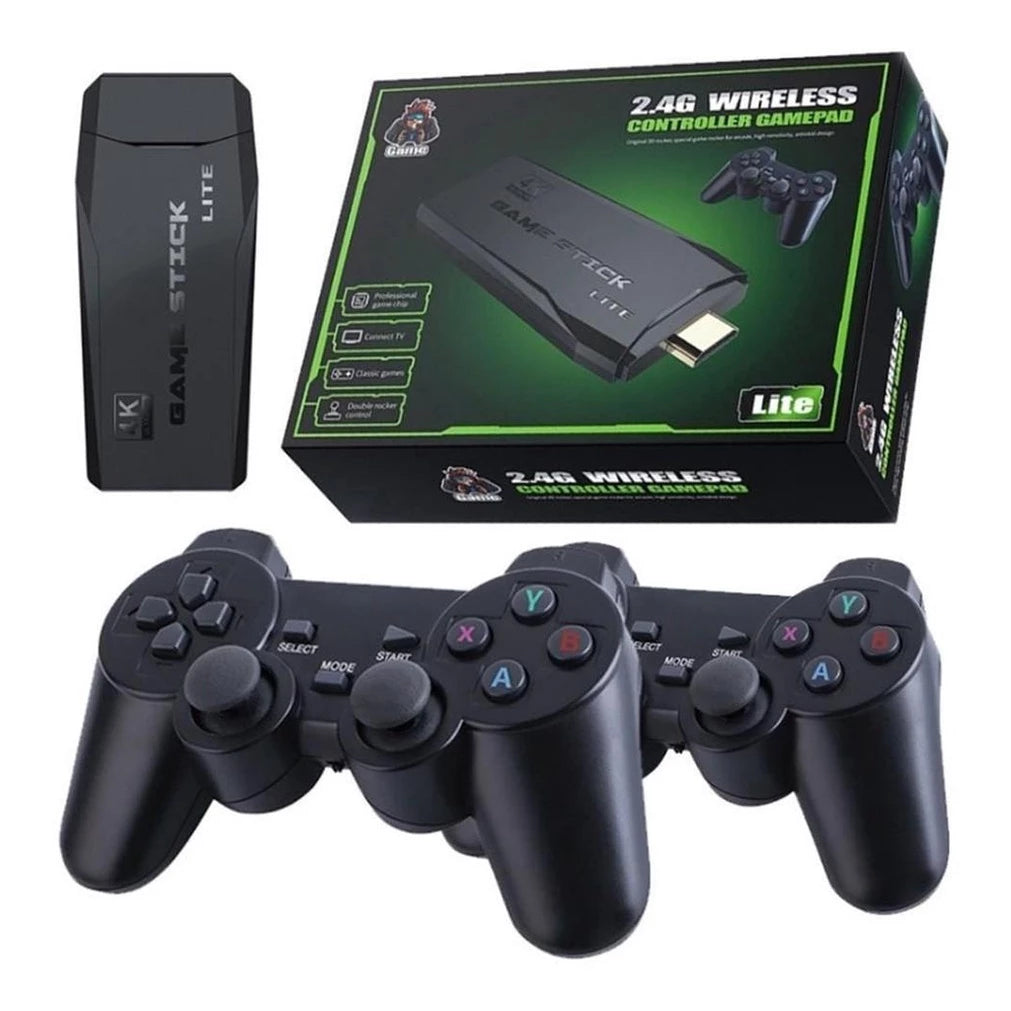 GAME STICK PRO 4K RETRO +10.000 JUEGOS - OFERTA LIMITADA: 50%OFF + 1 MANDO DE REGALO 🤩